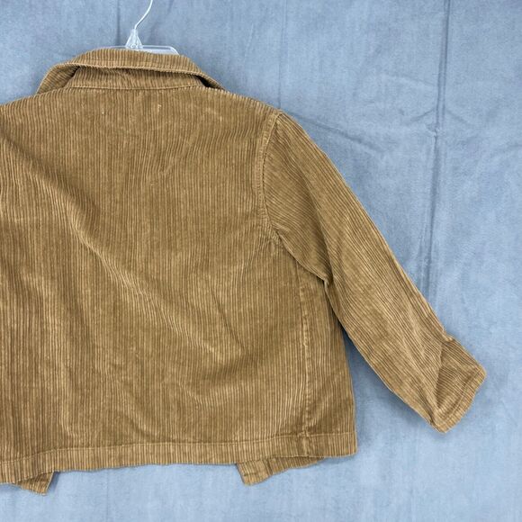 Bebe Organic Jacket Kids 6Y Brown Corduroy Button Up 100% Cotton Long Sleeve - Picture 7 of 11
